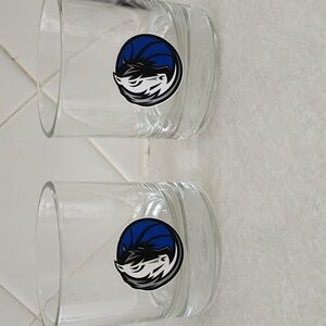 Set of 2 NBA Mavericks Logo JD Shot Glasses